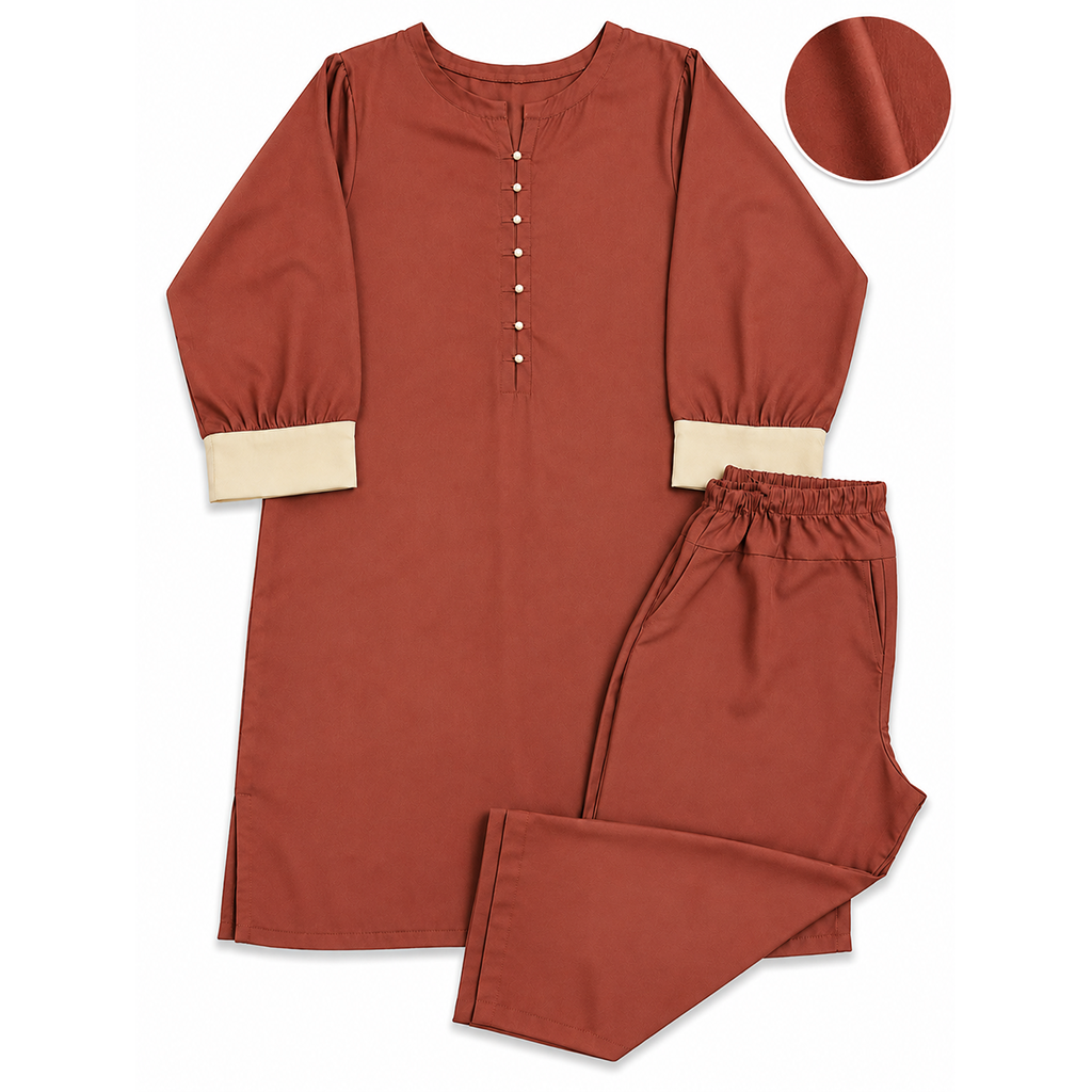 Solid Color 2 Piece (Georgette)