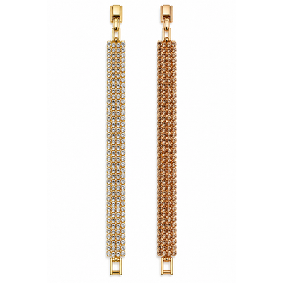 2 Crystal Tennis Bracelet – Gold & Rose Gold