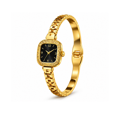 2Pcs - Gold Square Greek Pattern Bracelet