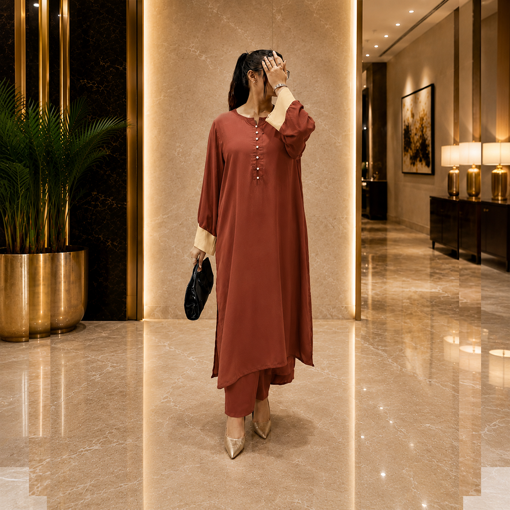 Solid Color 2 Piece (Georgette)